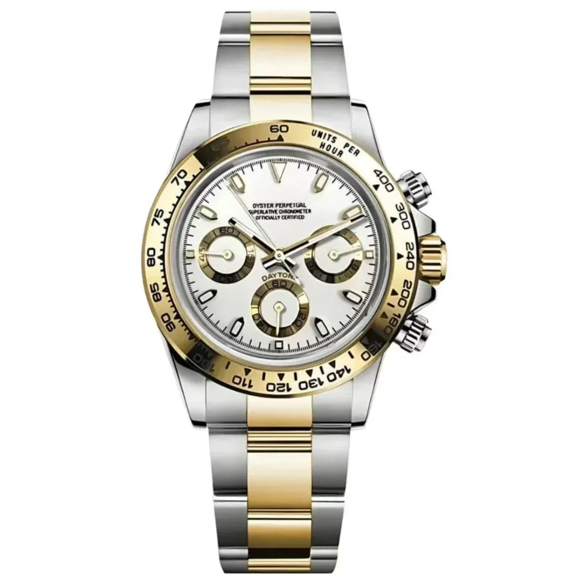 SEITONA | Gold Bezel Panda VK63 - 418.00 WATCHBRICK