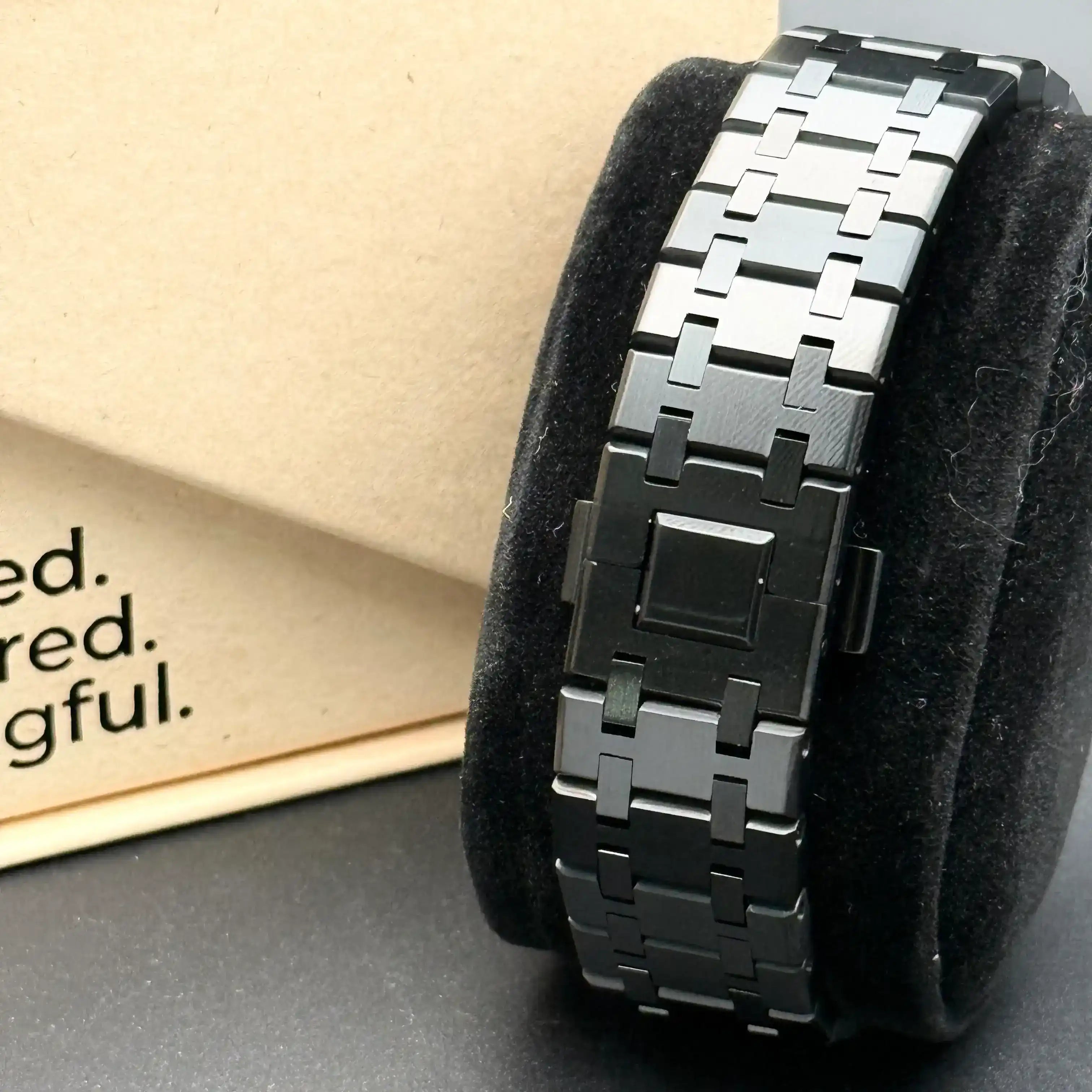 OAKMOD | Chronograph All-Black VK63 Custom Watch - 398.00 WATCHBRICK