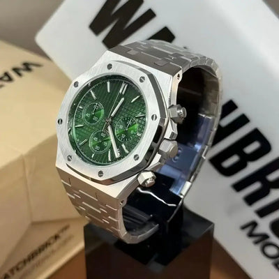 OAKMOD | Green Chronograph VK63 - 398.00 WATCHBRICK