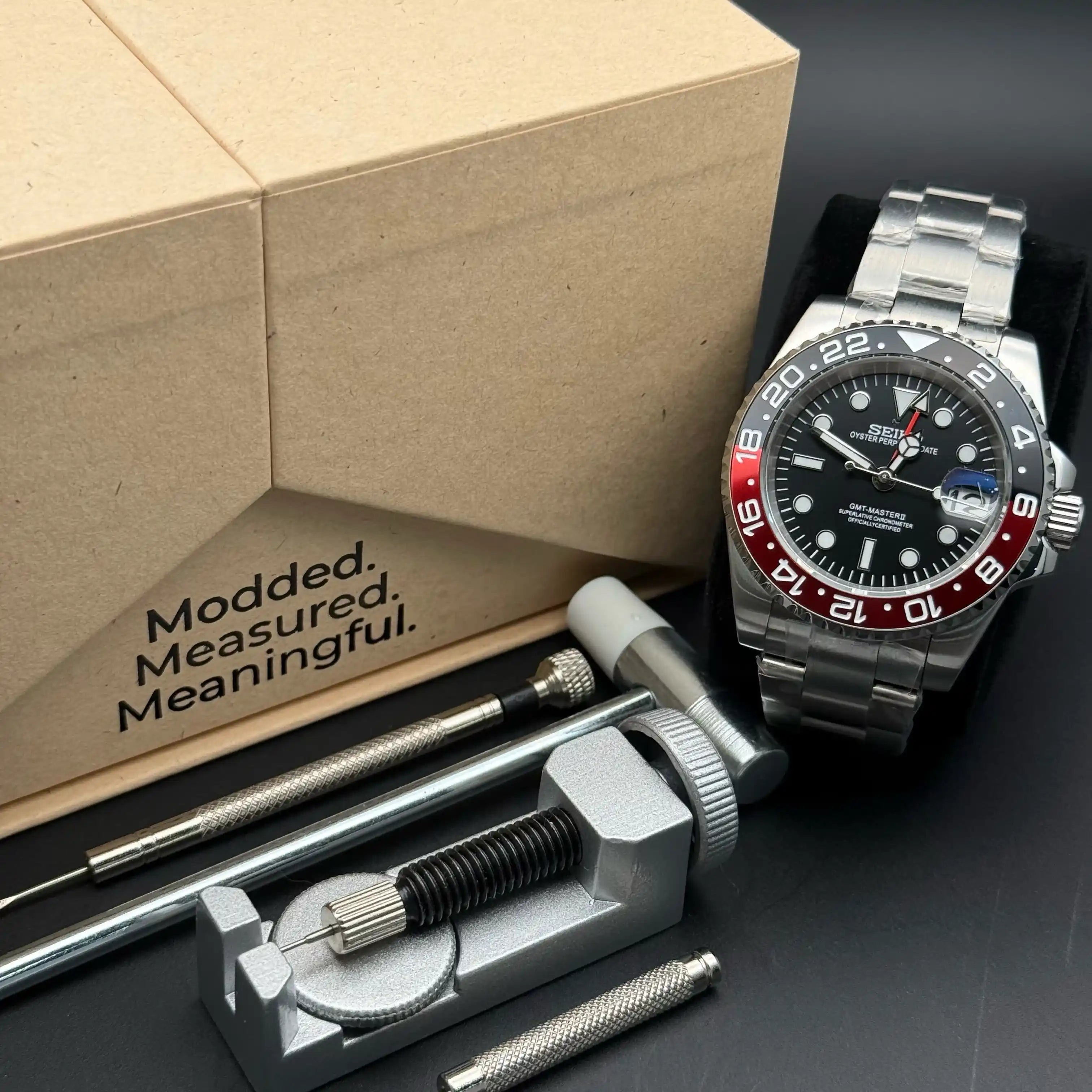 GMTMOD | Coke NH34 Custom Watch - 478.00 WATCHBRICK