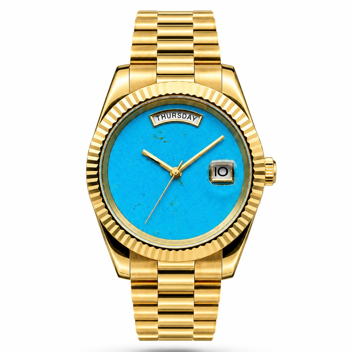 JUSTMOD | Turquoise Day-Date 8285 Custom Watch
