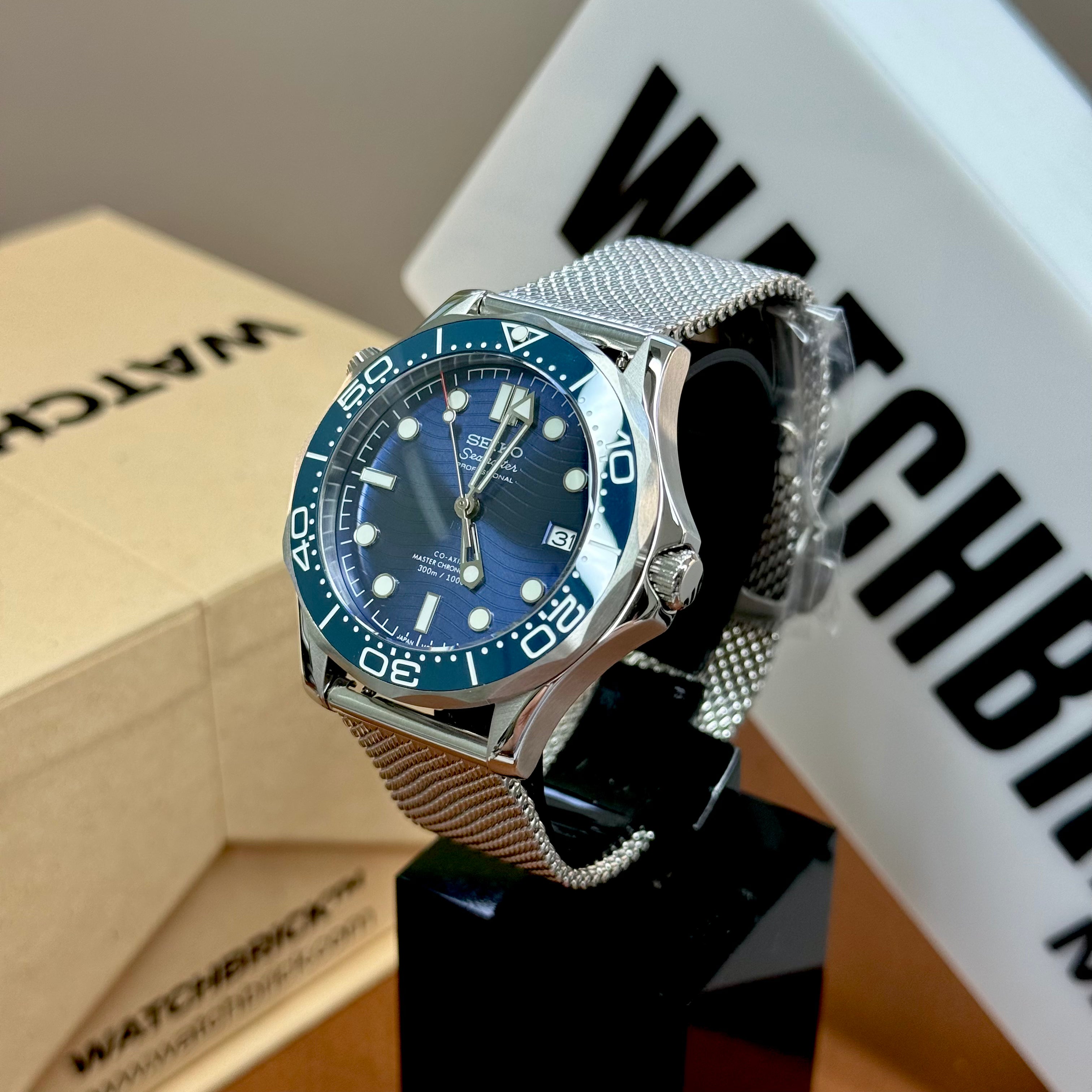 MASTERMOD | 007 Bond Blue Wave Edition NH35 Seiko Mod