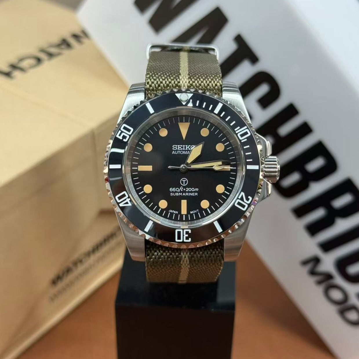SUBMOD | Vintage NATO Strap NH35 Seiko Mod
