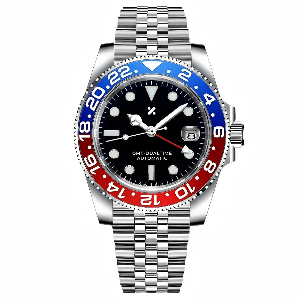 GMTMOD | Pepsi NH34 Custom Watch Custom Seiko Mod Watches – WATCHBRICK