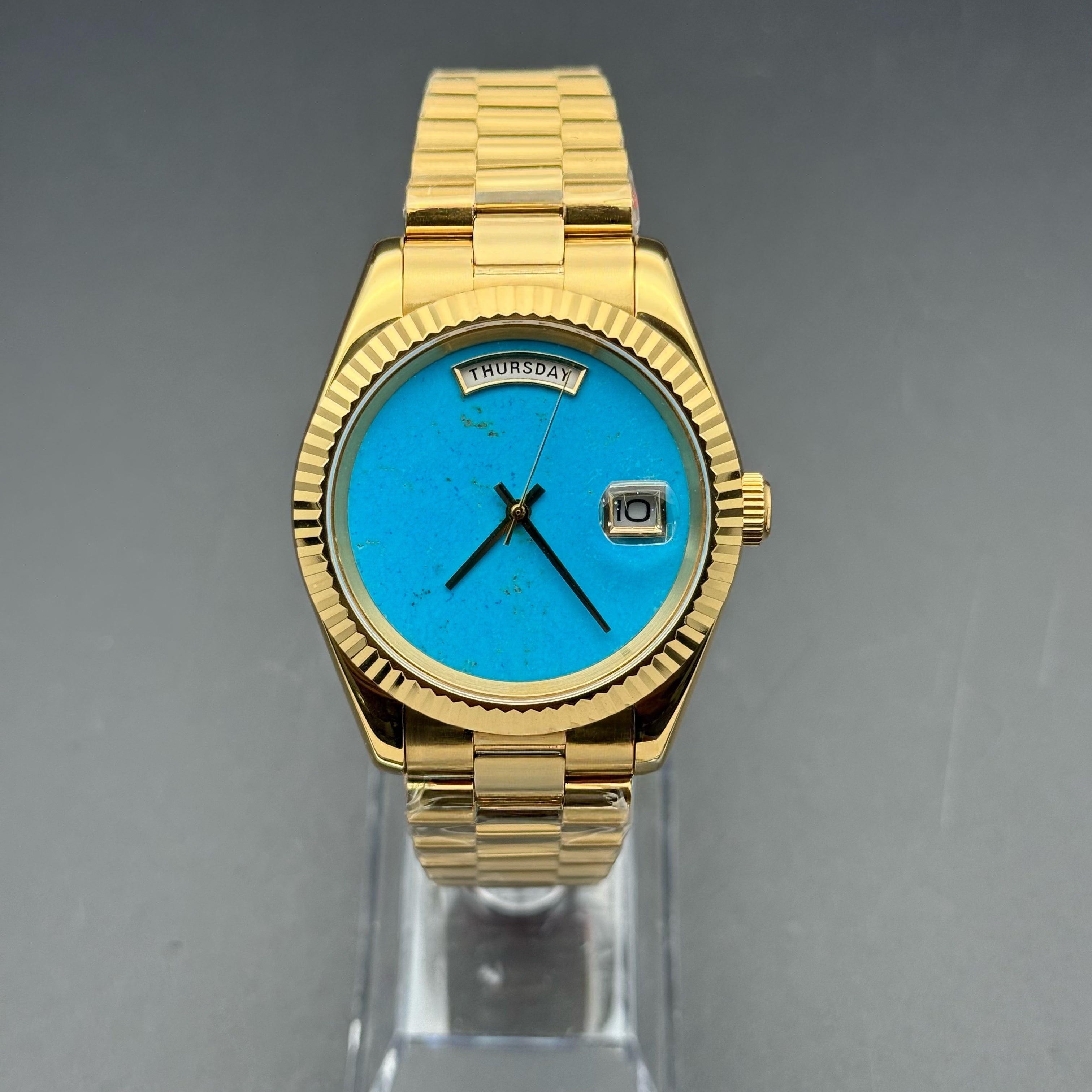 JUSTMOD | Turquoise Day-Date 8285 Custom Watch