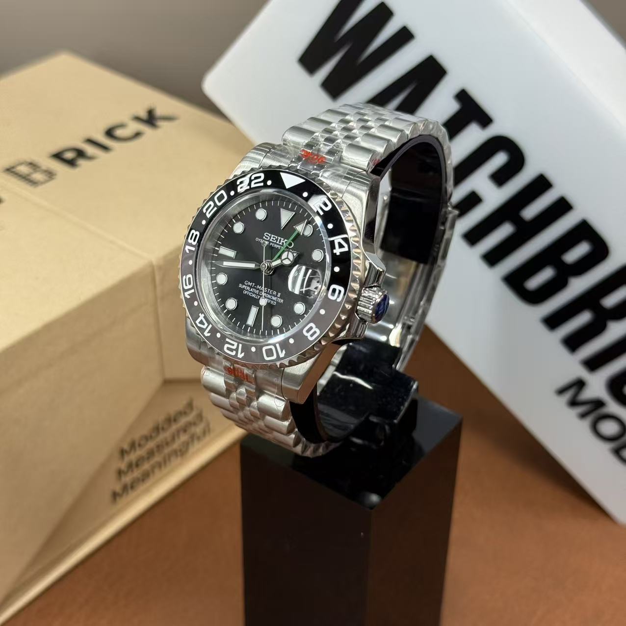 GMT MOD | Bruce Wayne NH34 Custom Watch