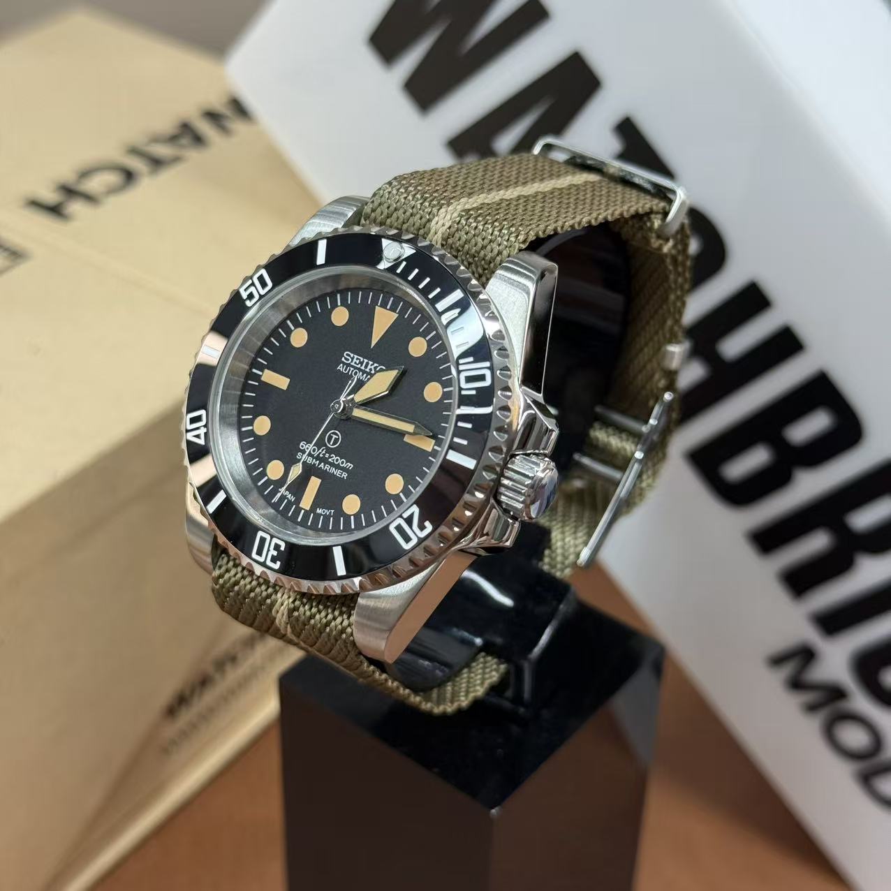 SUBMOD | Vintage NATO Strap NH35 Seiko Mod