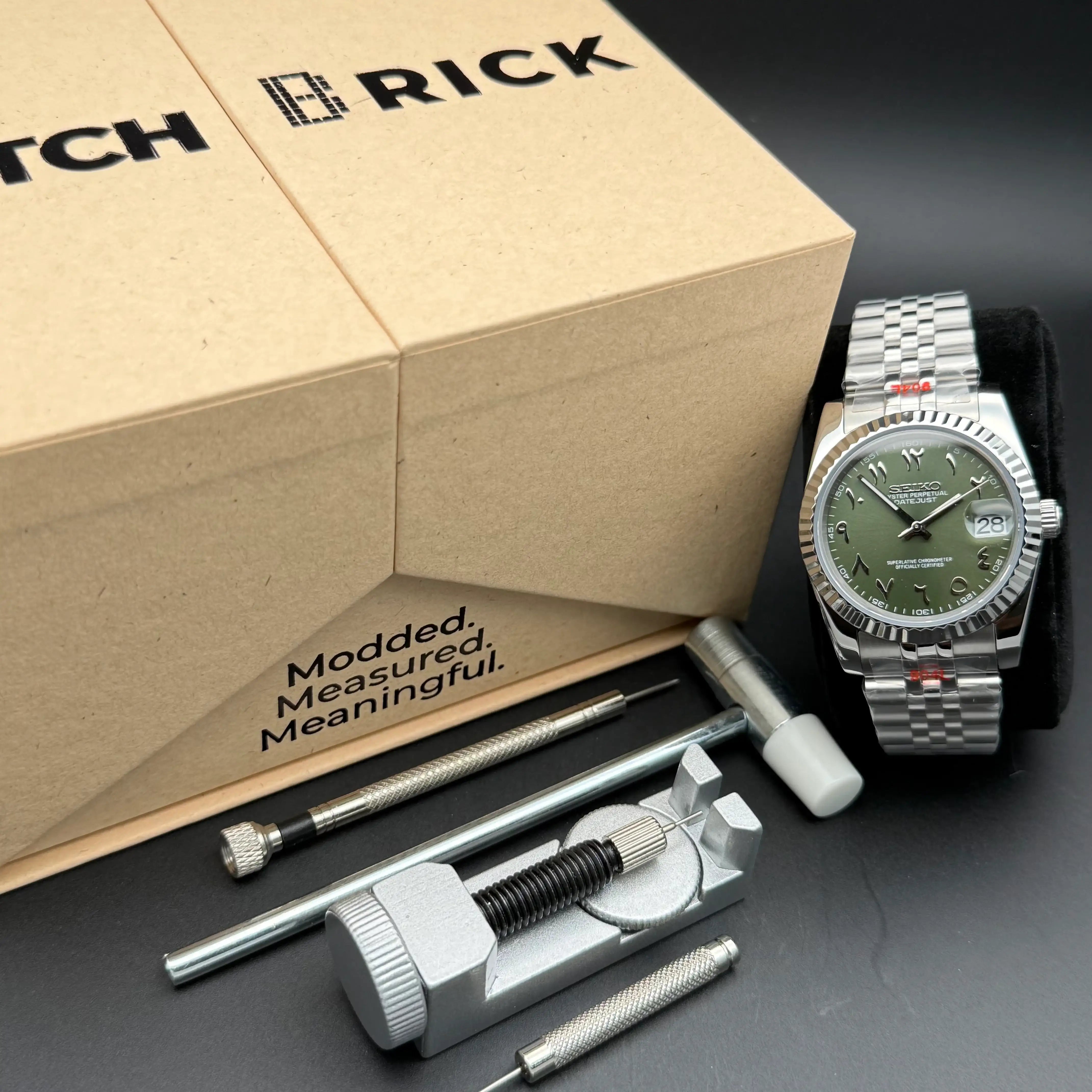 JUSTMOD | Green Arabic NH35 Seiko Mod