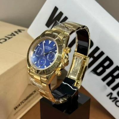 SEITONA | Yellow Gold Blue VK63 - 418.00 WATCHBRICK