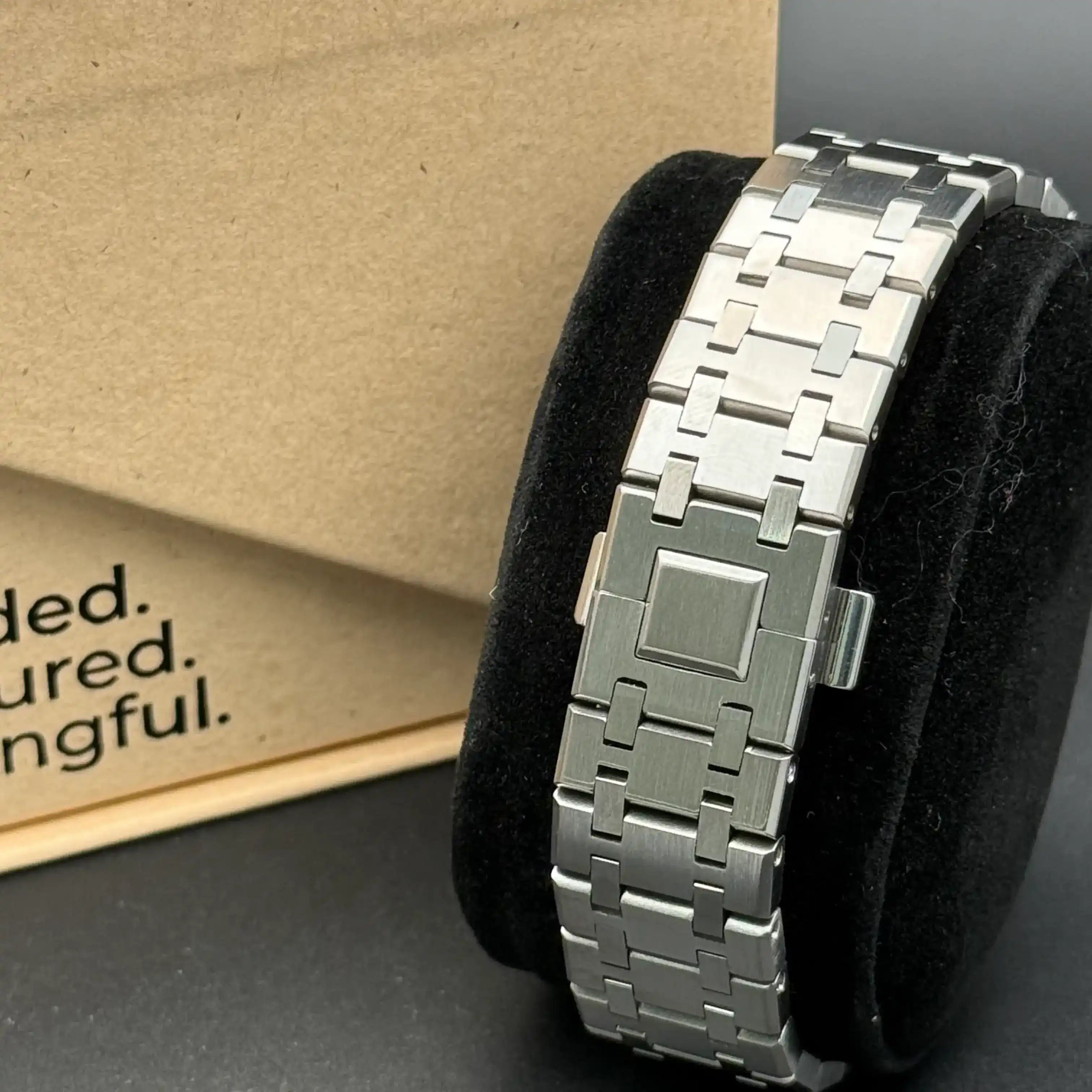 OAKMOD| Black Chronograph VK63 Custom Watch - 398.00 WATCHBRICK