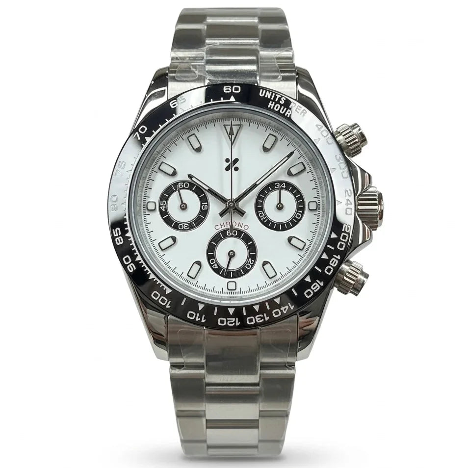 CHRONOTONA| White Panda VK63 - WATCHBRICK