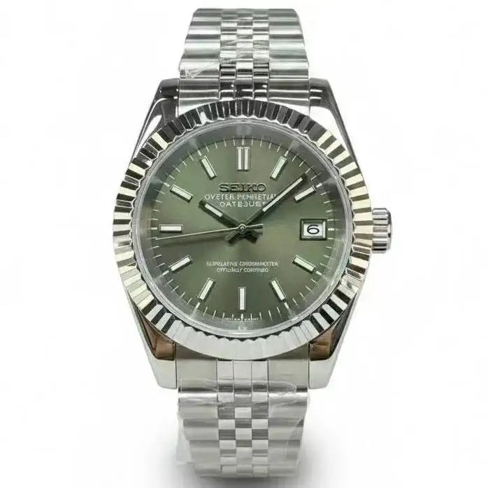 DATEJUST MOD | Emerald Fluted NH35 Date 36/39mm - WATCHBRICK