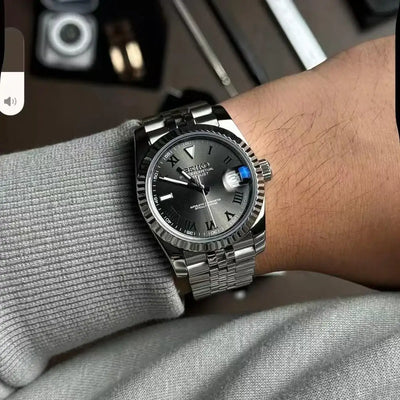 DATEJUST MOD | Wimbledon Roman 36/39mm - WATCHBRICK