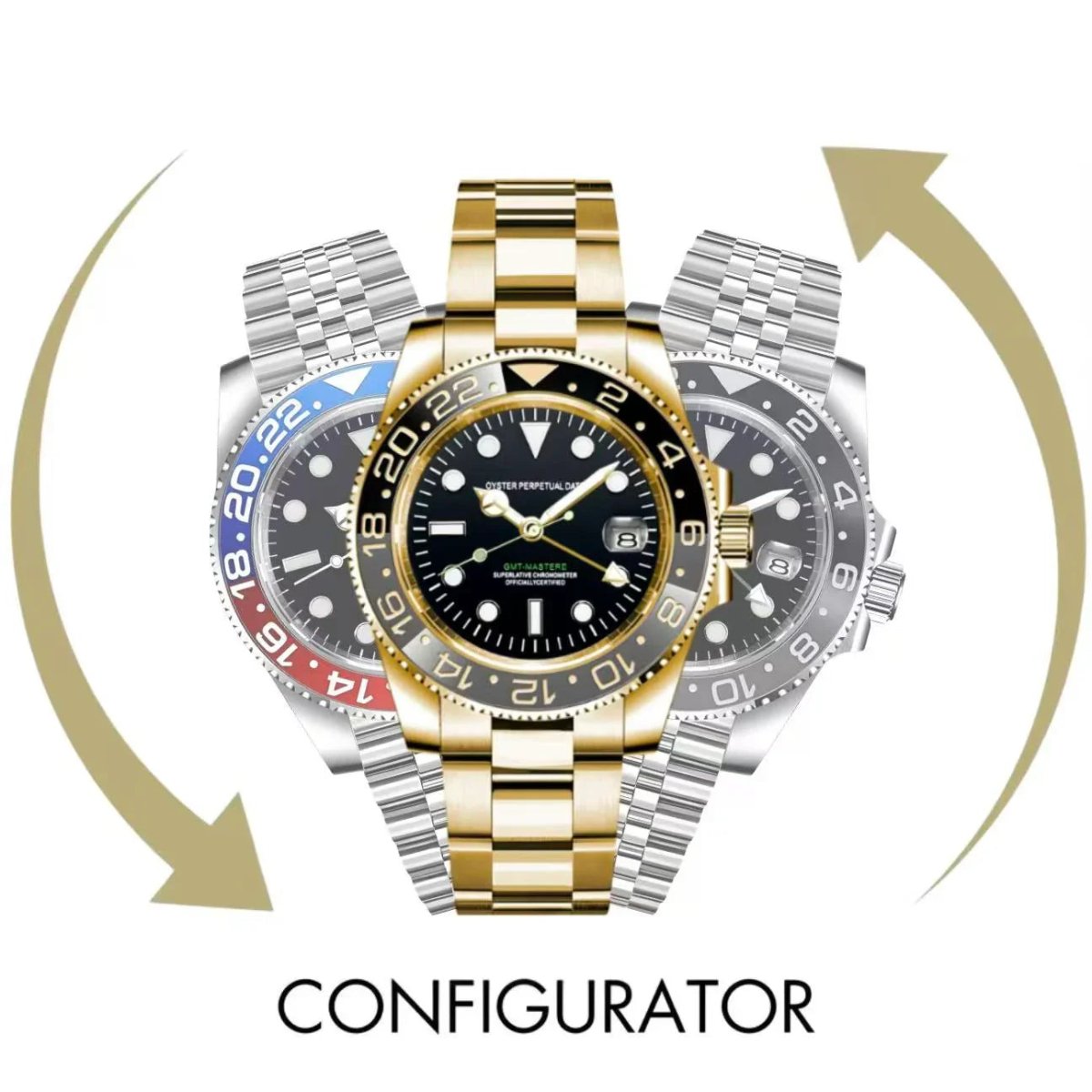 GmtMOD NH34 Dual - Time Configurator - WATCHBRICK