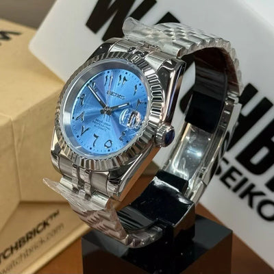 JUSTMOD | Arab Dial Ice Blue (36 / 39mm) - WB MOD WATCHES