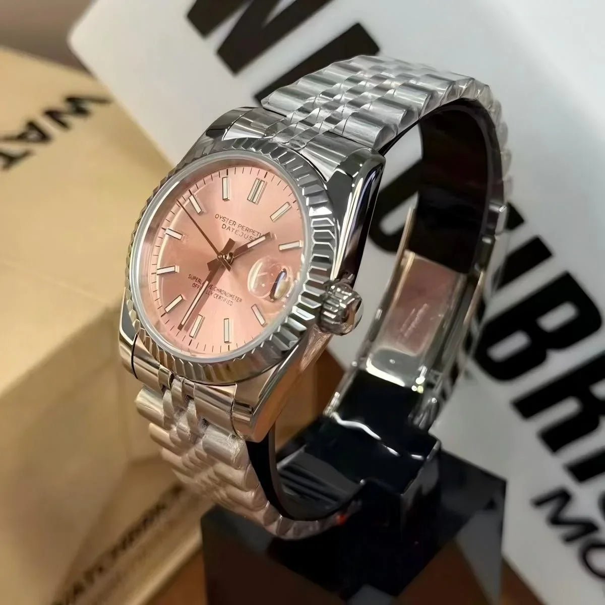 JUSTMOD | Champagne Pink 36/39mm - WATCHBRICK