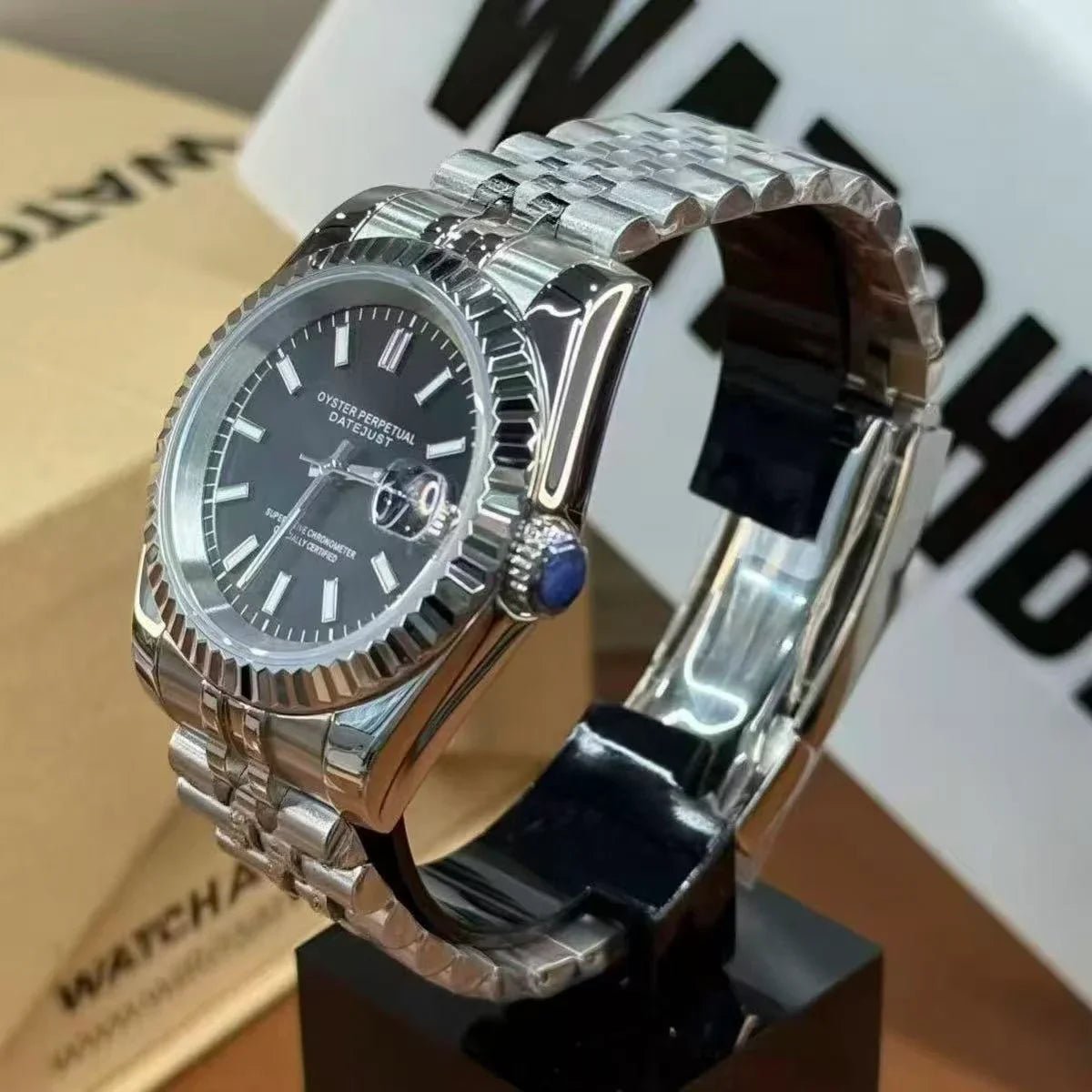 JUSTMOD | Classic Black 36/39mm - WATCHBRICK