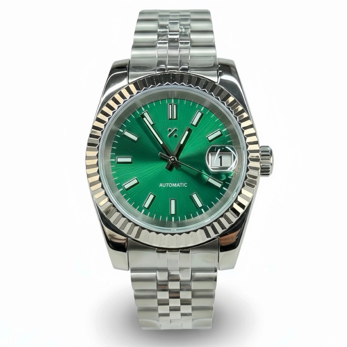 JUSTMOD | Emerald Fluted NH35 Date 36/39mm - WATCHBRICK