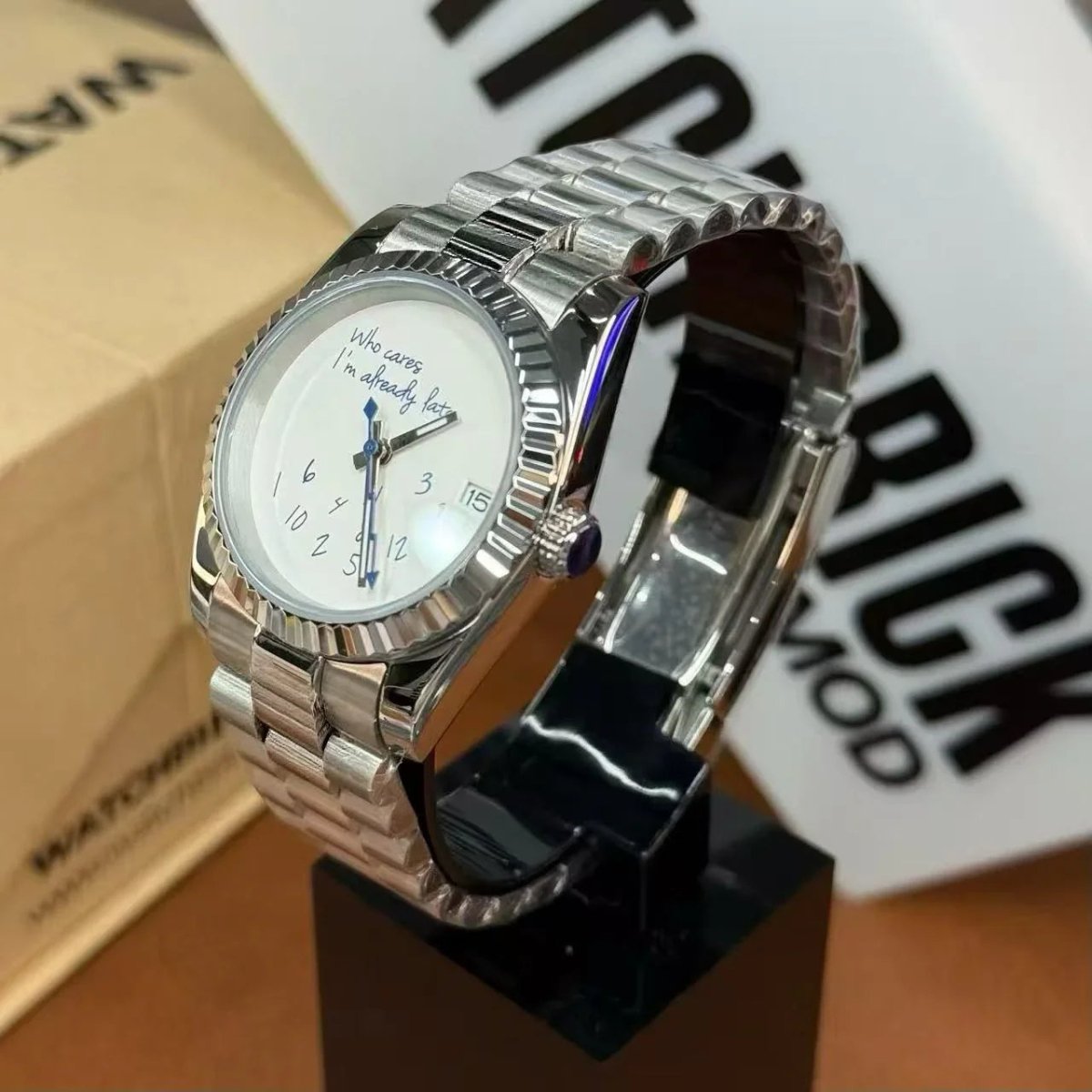 JUSTMOD | I'm Already Late 36/39mm - WATCHBRICK