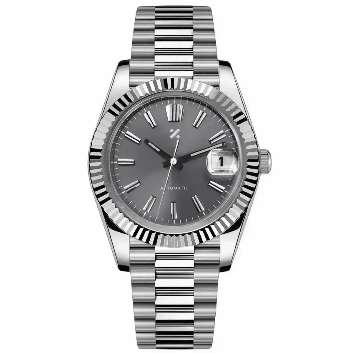 JUSTMOD | Slate Sunburst NH35 Date - WATCHBRICK INTERNATIONAL LIMITED