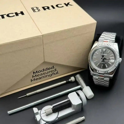JUSTMOD | Slate Sunburst NH35 Seiko Mod - WATCHBRICK