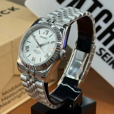 JUSTMOD | White Roman Dial Silver (36 / 39mm) - WB MOD WATCHES