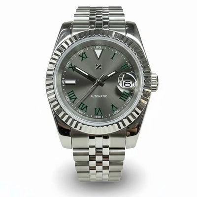 JUSTMOD | Green Roman NH35 Auto - WB MOD WATCHES