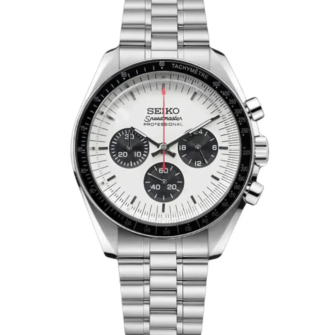MASTERMOD | White Panda VK63 Custom Watch Custom Seiko Mod Watches