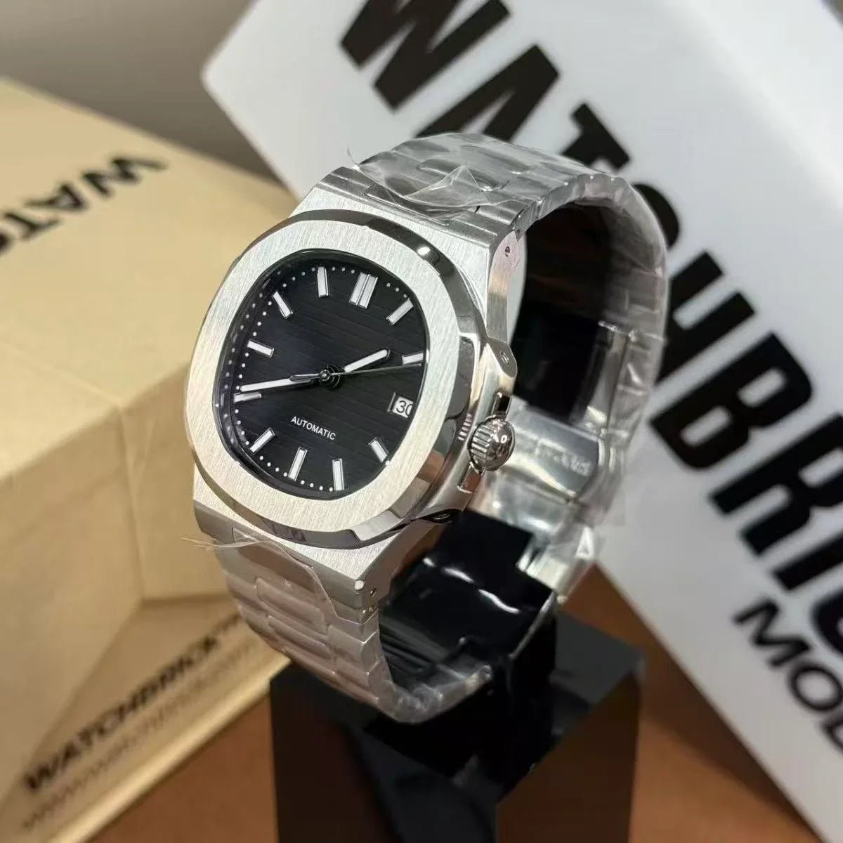 NAUTILUS | Black Dial NH35 Automatic - WATCHBRICK