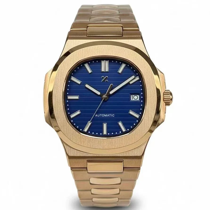 NAUTILUS | Blue Dial Rose Gold - WATCHBRICK