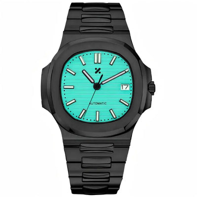 NAUTIKO | Tiffany Blue Dial | Black Case Edition - 418.00 WATCHBRICK