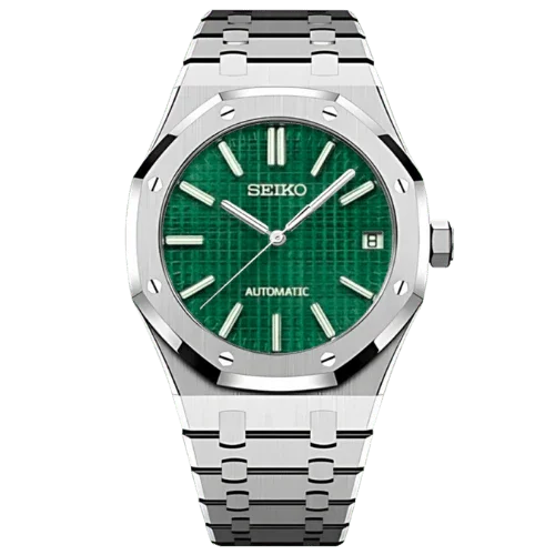 SEIKOAK | Forest Brushed Green NH35 - WB MOD WATCHES