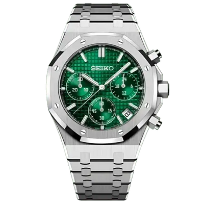 SEIKOAK | Green Chronograph VK63 - WB MOD WATCHES