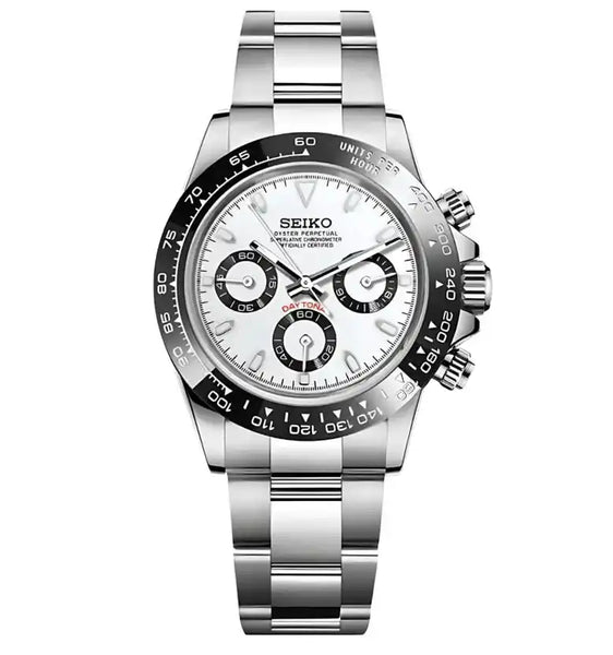 SEITONA | White Panda VK63 Seiko Mod – WATCHBRICK