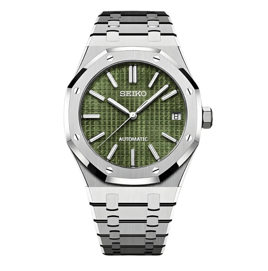OAKMOD | Forest Brushed Green NH35 Custom Watch