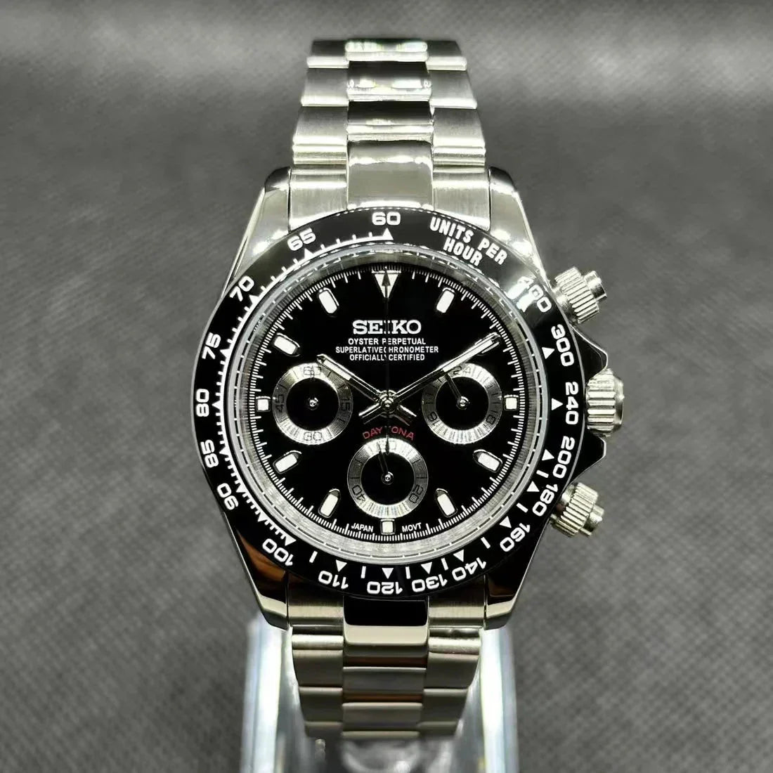 SEITONA | Black Panda VK63 Chrono – WATCHBRICK