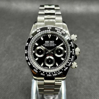 SEITONA | Black Panda VK63 Chrono - WATCHBRICK