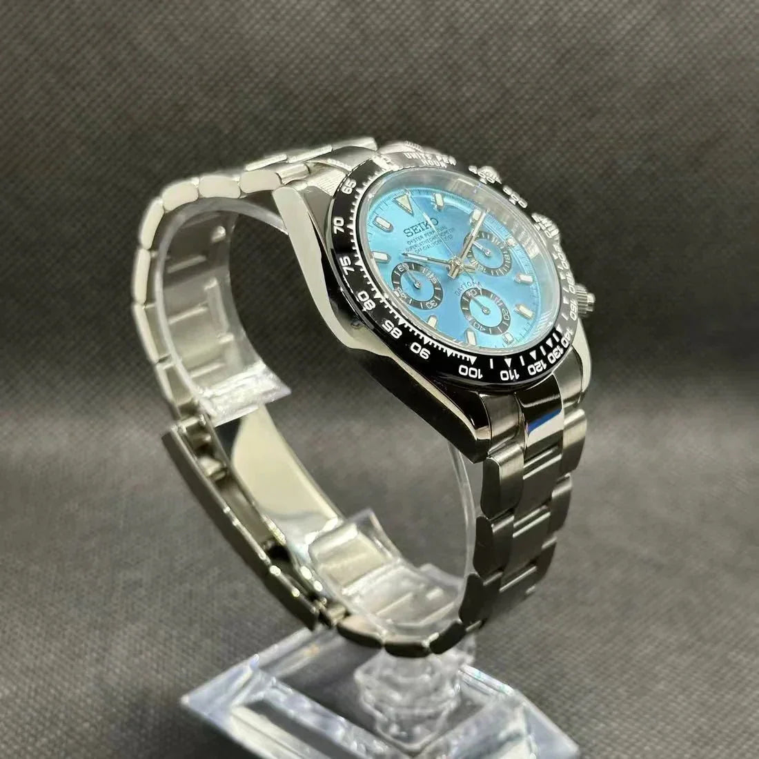 SEITONA | Ice Blue VK63 Chorno - WATCHBRICK