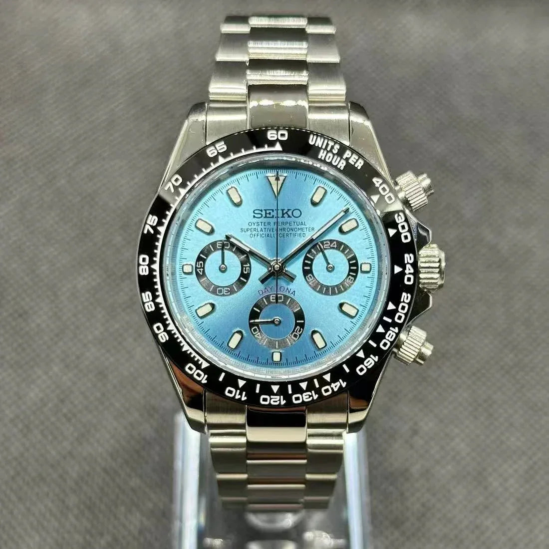SEITONA | Ice Blue VK63 Chorno - WATCHBRICK