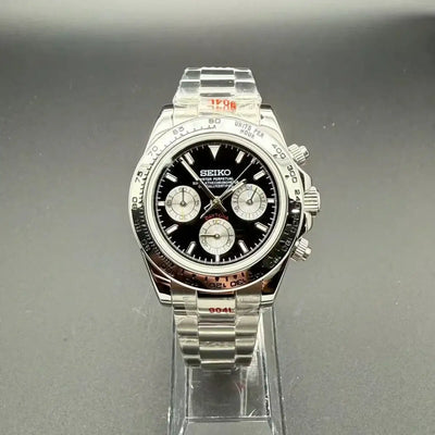 SEITONA | Vintage Panda VK63 Custom Watch - 398.00 WATCHBRICK