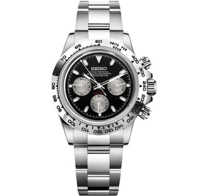 SEITONA | Vintage Panda VK63 Custom Watch - 398.00 WATCHBRICK