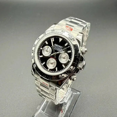 SEITONA | Vintage Panda VK63 Custom Watch - 398.00 WATCHBRICK