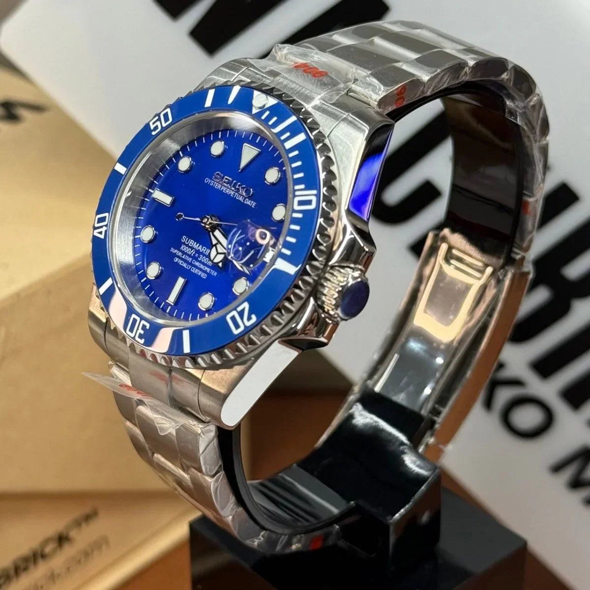 SUBMOD | Blue NH35 Automatic - WB MOD WATCHES