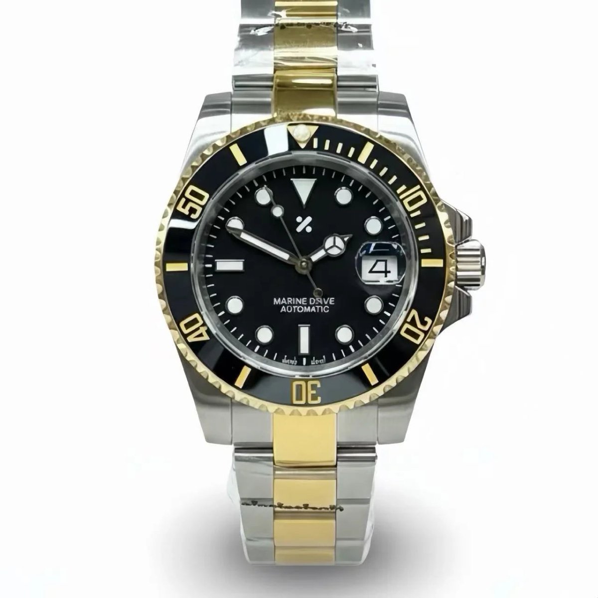 SUBMOD | Two - Tone Gold Black Sub - WATCHBRICK